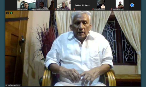 ഗാന്ധിജിയുടെ ദർശനങ്ങളെ ഫാഷിസ്​റ്റുകൾ കുഴിച്ചുമൂടുന്നു –ഇ. മുഹമ്മദ് കുഞ്ഞി മാസ്​റ്റർ