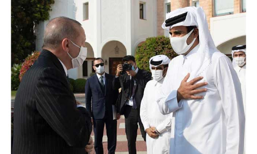 തുർക്കി പ്രസിഡൻറ്​–അമീർ കൂടിക്കാഴ്​ച