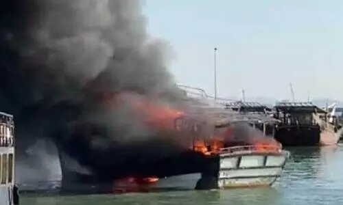 മസീറയിൽ മത്സ്യബന്ധന ബോട്ടിന്​ തീപിടിച്ച്​ നാല്​ ഇന്ത്യക്കാർക്ക്​ പരിക്ക്​