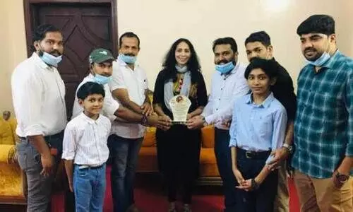 ഷീബ എബ്രഹാമിനെ ആദരിച്ചു