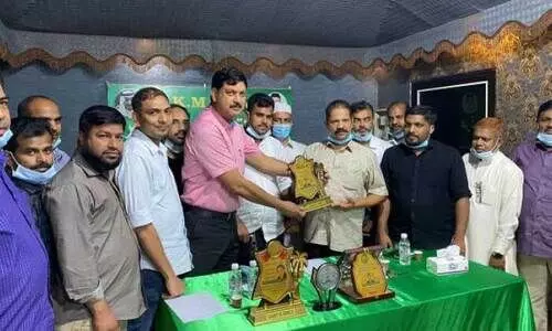 കുഞ്ഞിമുഹമ്മദിന് കെ.എം.സി.സി യാത്രയയപ്പ് നൽകി