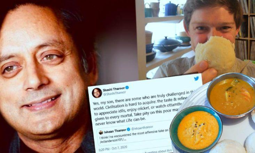 ഇഡ്ഡലിയെ കളിയാക്കി സായിപ്പ്​, കണക്കിനുകൊടുത്ത്​തരൂരും; ട്വിറ്ററിൽ നടക്കുന്നത്​ ഇഡ്ഡലി യുദ്ധം