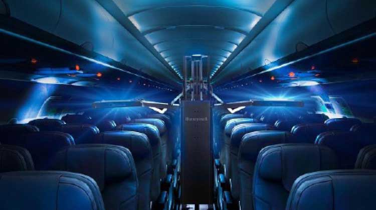 വിമാന സീറ്റുകൾ ആൾട്രാവയലറ്റ്​ രശ്​മികളാൽ​ അണുമുക്തമാക്കാൻ തുടങ്ങി