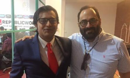 അർണബ്​ സത്യസന്ധ​െനന്ന്​ രാജീവ്​ ചന്ദ്രശേഖർ;   ഇങ്ങിനെ തമാശപറയരുതെന്ന്​ നെറ്റിസൺസ്​