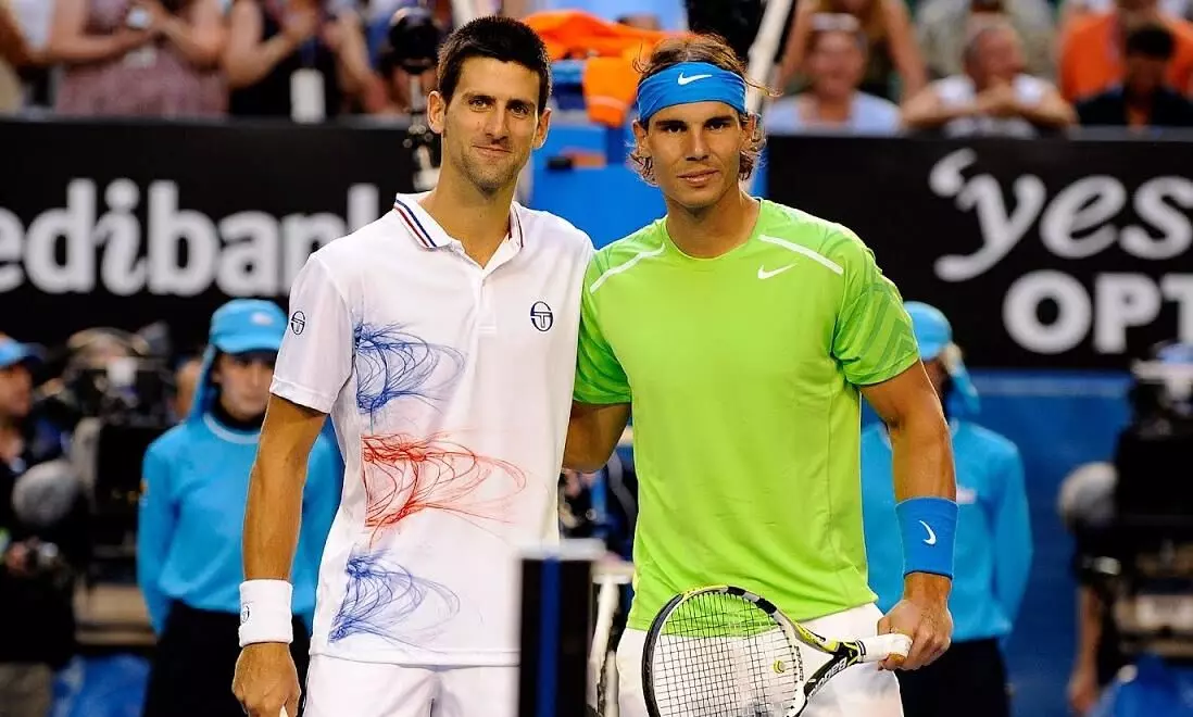 Novak Djokovic With Rafael Nadal
