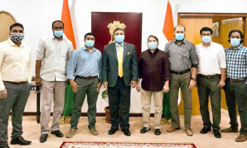 ജെ.സി.സി ഭാരവാഹികൾ അംബാസഡറെ സന്ദർശിച്ചു