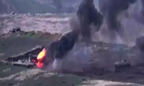 അസർബൈജാനിലെ പാർപ്പിട സമുച്ചയത്തിൽ റോക്കറ്റ് പതിച്ച് അഞ്ച് മരണം