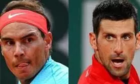 ഫ്രഞ്ച് ഓപണിൽ ഇന്ന് നദാൽ–ദ്യോകോ കിരീടപ്പോരാട്ടം ഫ്രഞ്ച് ഓപണിൽ ഇന്ന് നദാൽ–ദ്യോകോ കിരീടപ്പോരാട്ടം