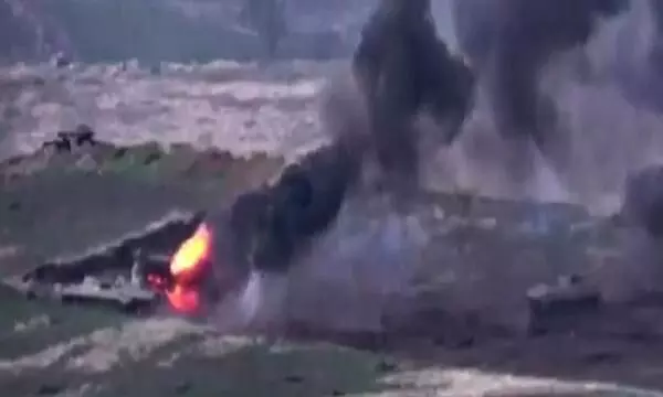 അസർബൈജാനിലെ പാർപ്പിട സമുച്ചയത്തിൽ റോക്കറ്റ് പതിച്ച് അഞ്ച് മരണം