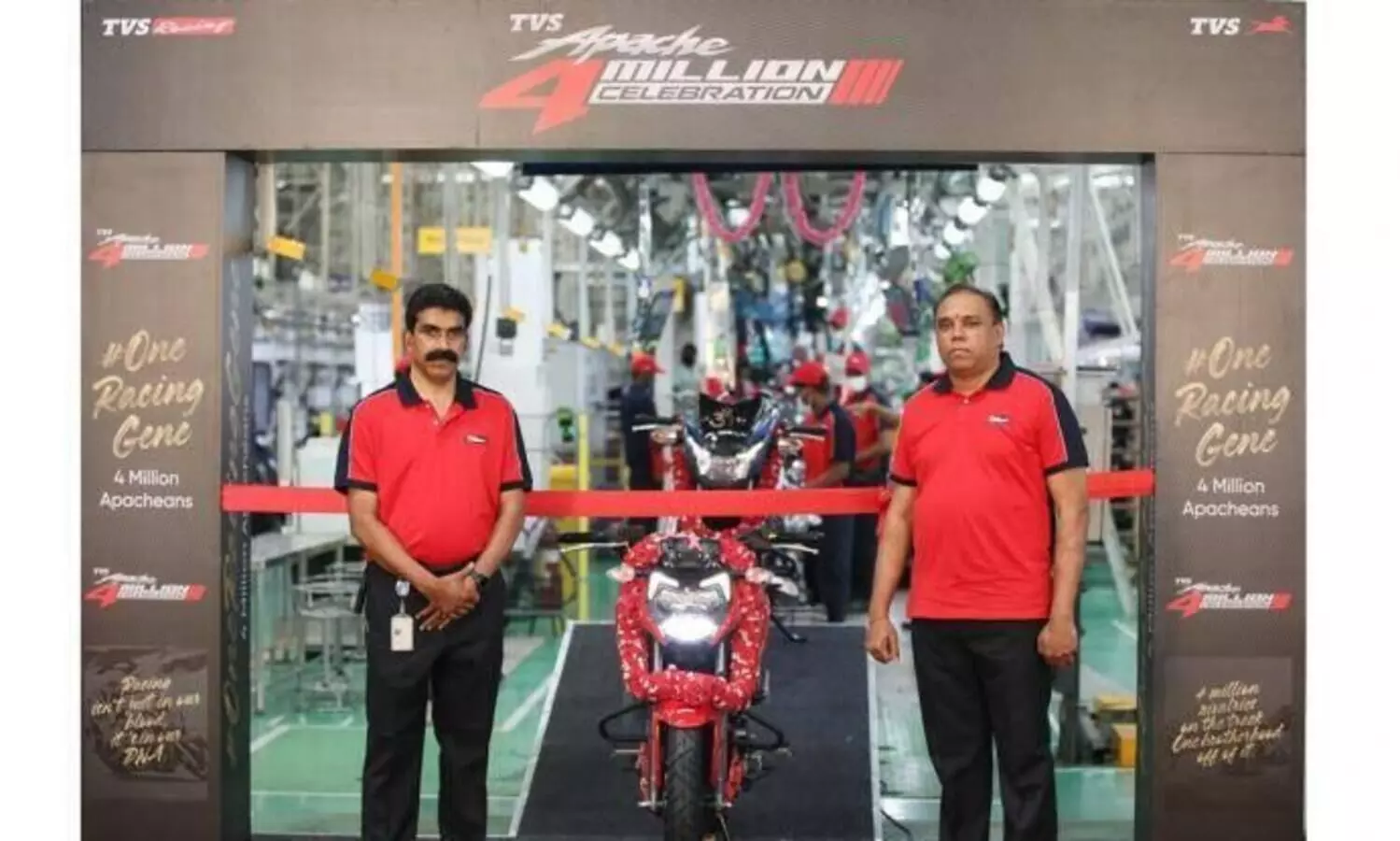 ആഗോള വിപണിയിൽ 40 ലക്ഷം അപ്പാഷെകൾ; ടി.വി.എസി​െൻറ ഏറ്റവും വിജയിച്ച ബൈക്ക്​