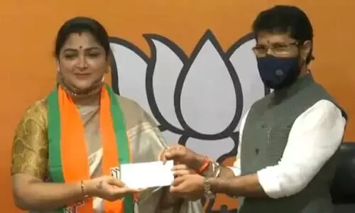 ഖുശ്​ബു ബി.ജെ.പിയിൽ ചേർന്നു