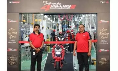ആഗോള വിപണിയിൽ 40 ലക്ഷം അപ്പാഷെകൾ; ടി.വി.എസി​െൻറ ഏറ്റവും വിജയിച്ച ബൈക്ക്​