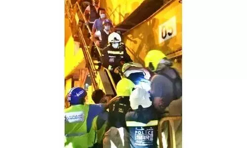 65 മീറ്റർ ഉയരത്തിൽവെച്ച്​ ഹൃദയാഘാതം; ക്രെയിൻ ഓപറേറ്ററെ രക്ഷിച്ച്​ പൊലീസ്​