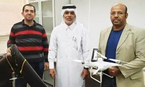 േഡ്രാൺ പറക്കുന്നു, ഭൂമിശാസ്​ത്ര ഡാറ്റാബേസ്​ വികസിപ്പിക്കാൻ