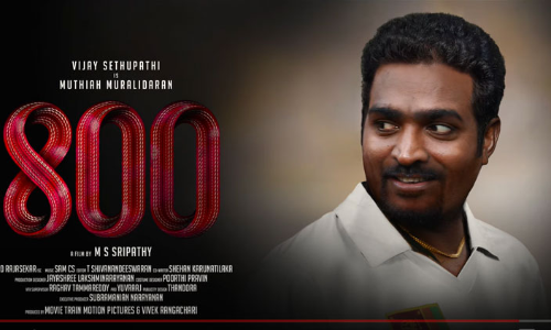 ഇതിഹാസ ബൗളറുടെ ജീവിതം പറയുന്ന 800​; നായകൻ വിജയ്​ സേതുപതി, മോഷൻ പോസ്റ്റർ പുറത്ത്​