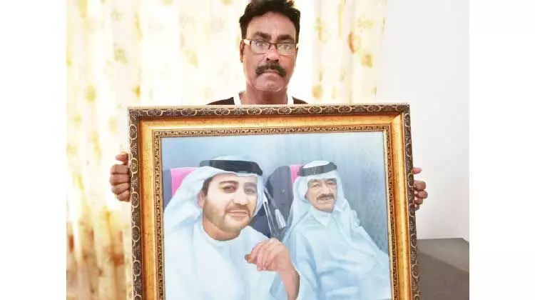 നാല് പതിറ്റാണ്ടിെൻറ പ്രവാസംഅവസാനിപ്പിച്ച് ഹമീദ് നാടണഞ്ഞു നാല് പതിറ്റാണ്ടിെൻറ പ്രവാസംഅവസാനിപ്പിച്ച് ഹമീദ് നാടണഞ്ഞു