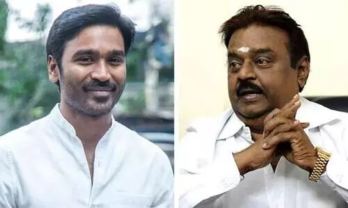 Dhanush and Vijayakanth