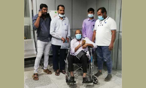 കാലുകളുടെ ചലനമറ്റ യു.പി സ്വദേശി നാടണഞ്ഞു