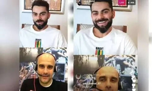 ഇന്ത്യയിൽ വരണം; താങ്കളിൽനിന്ന്​   ക്രിക്കറ്റ്​ പഠിക്കണം  ​കോഹ്​ലിയോട്​ ഗ്വാർഡിയോള