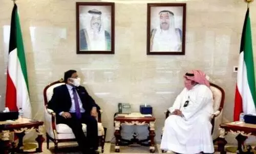 അംബാസഡർ സുരക്ഷ വകുപ്പ്​ മേധാവിയുമായി ചർച്ച നടത്തി