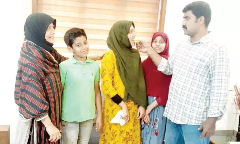 അഞ്ചരക്കണ്ടിയുടെ താരമായി ഫാത്തിമ ഷഹാമ