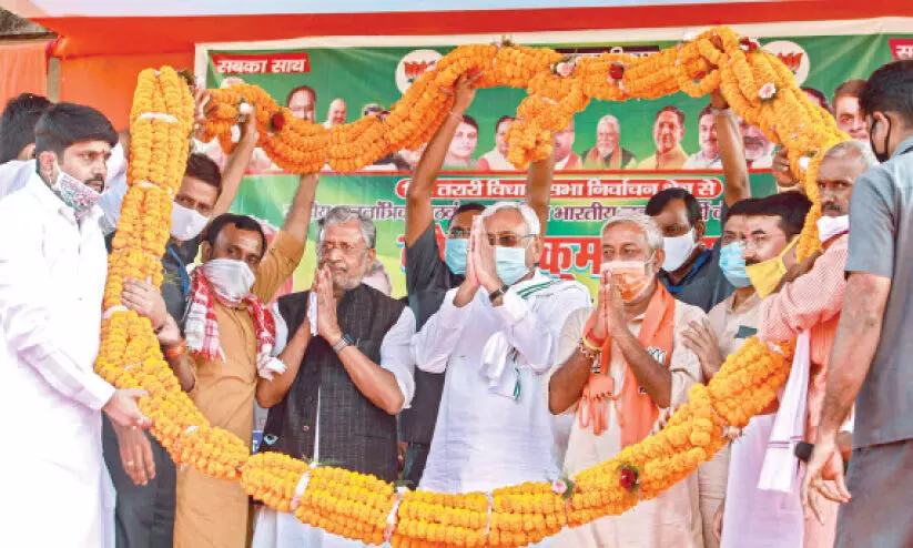 ബി​ഹാ​റി​ൽ നി​തീ​ഷ്കു​മാ​റി​ന്​ വി​ജ​യം എ​ളു​പ്പ​മാ​കി​ല്ല