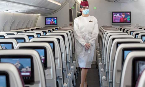 കോ​വി​ഡ്​​മു​ക്തം ഖ​ത്ത​ർ എ​യ​ർ​വേ​​സ്​ യാ​ത്ര