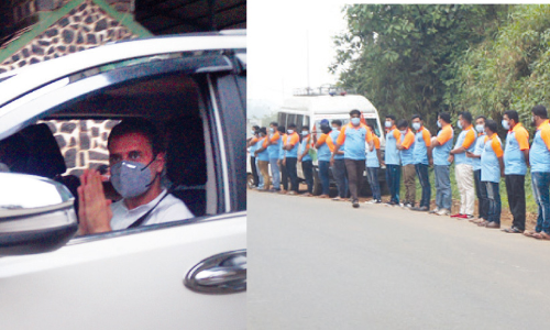 രാഹുൽ വയനാട്ടിൽ; വൻ വരവേൽപ്​