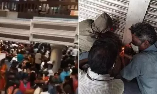 കോവിഡ്​ മാനദണ്ഡങ്ങൾ പാലിക്കാതെ നൂറുകണക്കിനുപേർ; ചെന്നൈ കുമരൻ സിൽക്​സ്​ പൂട്ടി