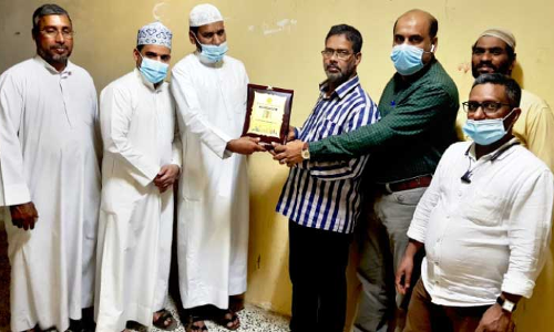 കുഞ്ഞബ്​ദുല്ല പുനത്തിലിന്​​ യാത്രയയപ്പ് നൽകി