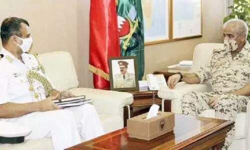 ഇ​ന്ത്യ​ന്‍ മി​ലി​റ്റ​റി അ​റ്റാ​ഷെ ബി.​ഡി.​എ​ഫ് ചീ​ഫ് ഓ​ഫ് സ്​​റ്റാ​ഫു​മാ​യി കൂ​ടി​ക്കാ​ഴ്​​ച ന​ട​ത്തി