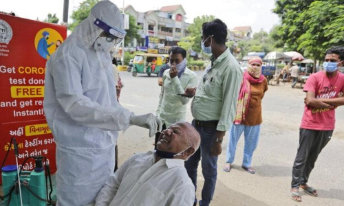ഇന്ത്യയിൽ കോവിഡ്​ ബാധിതരുടെ എണ്ണം 77 ലക്ഷം കടന്നു; 55,838 പുതിയ രോഗികൾ
