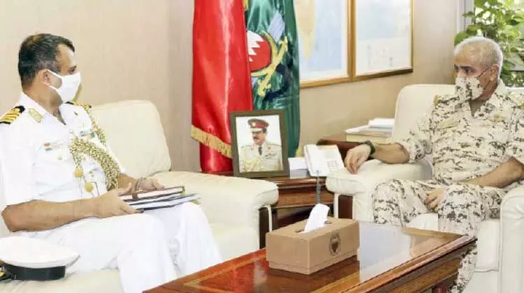 ഇ​ന്ത്യ​ന്‍ മി​ലി​റ്റ​റി അ​റ്റാ​ഷെ ബി.​ഡി.​എ​ഫ് ചീ​ഫ് ഓ​ഫ് സ്​​റ്റാ​ഫു​മാ​യി കൂ​ടി​ക്കാ​ഴ്​​ച ന​ട​ത്തി