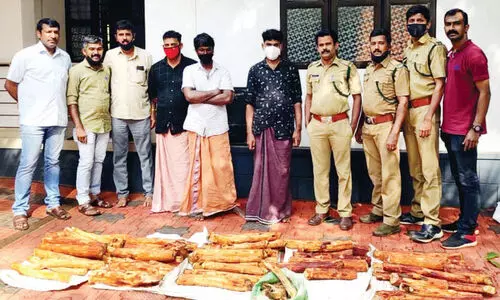 121 കിലോ ചന്ദനവുമായി മൂന്നുപേര്‍ പിടിയില്‍