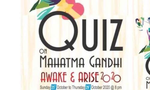 മഹാത്മ ഗാന്ധിയെക്കുറിച്ച്​ ഒാൺലൈൻ ക്വിസ്​ മത്സരം സംഘടിപ്പിക്കുന്നു