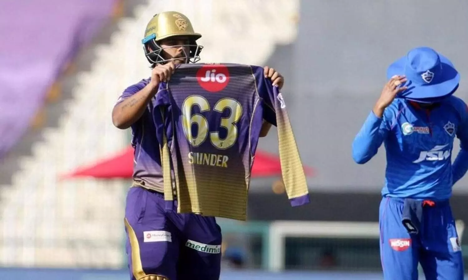 കാൻസർ ബാധിച്ച്​ മരിച്ച ഭാര്യപിതാവിന്​ അർധസെഞ്ച്വറി സമർപ്പിച്ച്​ നീതീഷ്​ റാണ