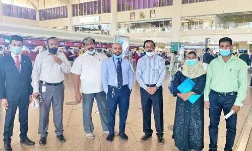 നോർക്ക ലോക കേരളസഭ ചാർട്ടേഡ് വിമാനം പുറപ്പെട്ടു