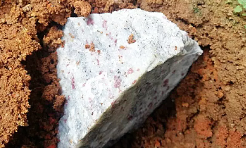 ക്വാറിയിലെ സ്ഫോടനം; വീട്ടു​മുറ്റത്തേക്ക് പാറക്കഷണം വീണു