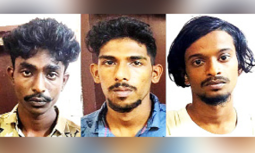 രണ്ടേകാൽ കിലോ കഞ്ചാവുമായി മൂന്ന് യുവാക്കൾ പിടിയിൽ