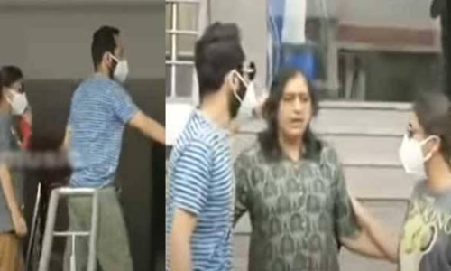 ചീരുവി​െൻറ മകനെക്കാണാൻ നസ്രിയയും ഫഹദുമെത്തി