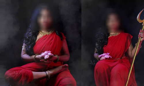ദുര്‍ഗാ ദേവിയെ അപമാനിച്ചെന്ന് ഹിന്ദു ഐക്യവേദി പരാതി; ഫോട്ടോഗ്രാഫര്‍ക്കെതിരെ കേസ്