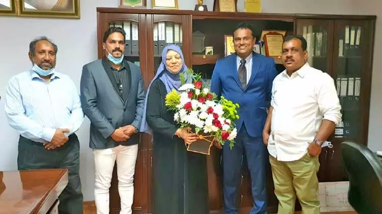 ഇന്ത്യൻ സ്കൂൾ പ്രിൻസിപ്പൽ മെഹനാസ് ഫരീദിന് സ്വീകരണം നൽകി ഇന്ത്യൻ സ്കൂൾ പ്രിൻസിപ്പൽ മെഹനാസ് ഫരീദിന് സ്വീകരണം നൽകി