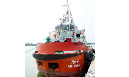 ബേ​പ്പൂ​ർ തു​റ​മു​ഖ​ത്ത് മി​ത്ര ട​ഗ്ഗ് മുഖ്യമന്ത്രി ഉ​ദ്ഘാ​ട​നം ചെ​യ്തു