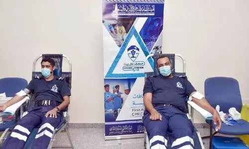 സിവിൽ ഡിഫൻസ്​ പൊതു അതോറിറ്റി രക്തദാന ക്യാമ്പ്​ നടത്തി