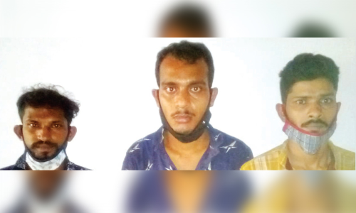 അന്തർസംസ്ഥാന തൊഴിലാളികളുടെ പണവും മൊബൈലും മോഷ്​ടിച്ച മൂന്നുപേർ പിടിയിൽ