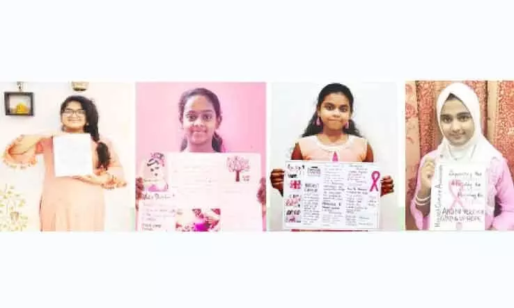 സ്തനാർബുദ ബോധവത്കരണവുമായി ഇന്ത്യന് സ്കൂള് വിദ്യാര്ഥികള് സ്തനാർബുദ ബോധവത്കരണവുമായി ഇന്ത്യന് സ്കൂള് വിദ്യാര്ഥികള്