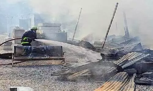 താൽക്കാലിക താമസസ്ഥലങ്ങൾക്ക്​ തീപിടിച്ചു