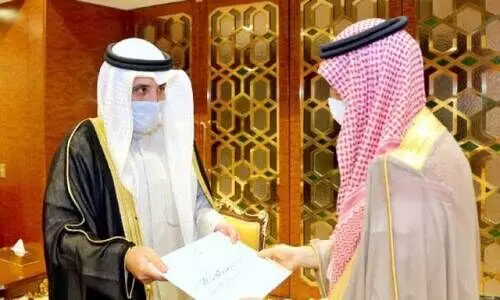 സൗദി രാജാവിന്​ കുവൈത്ത്​ അമീർ കത്തയച്ചു