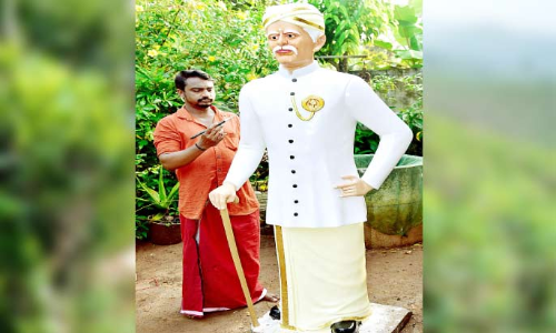 പിതാവി​െൻറ അന്ത്യാഭിലാഷമായി അയ്യൻകാളി പ്രതിമ പൂർത്തീകരിച്ചു