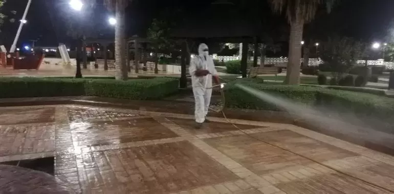 കോവിഡ്: അണുനശീകരണവുമായി ശമാൽ മുനിസിപ്പാലിറ്റി കോവിഡ്: അണുനശീകരണവുമായി ശമാൽ മുനിസിപ്പാലിറ്റി